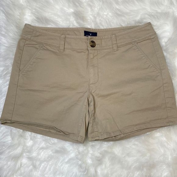 American Eagle Outfitters Pants - American Eagle Midi Stretch Khaki size 8